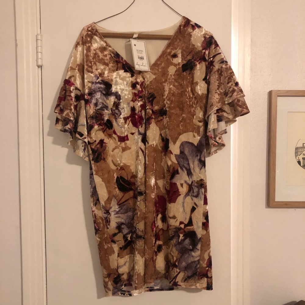 Velvet Floral Dress